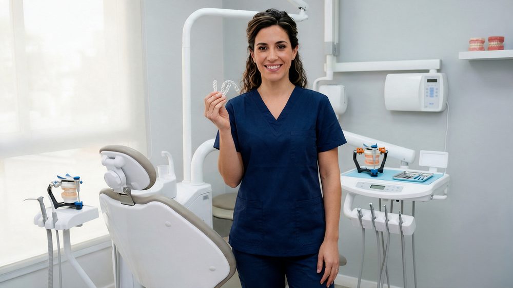 Ortodoncista KeepSmiling con una paciente